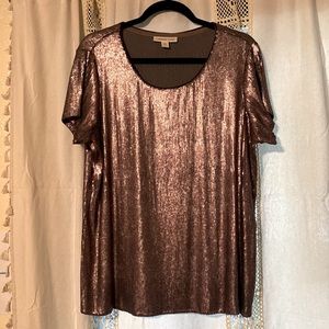 Coldwater Creek sequin blouse, L